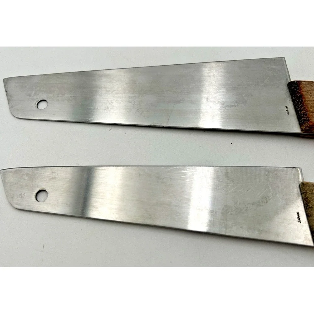 Tedron Swords Butcher's‎ Knives Vintage Molybdenum Vanadium Steel Lot Of 2